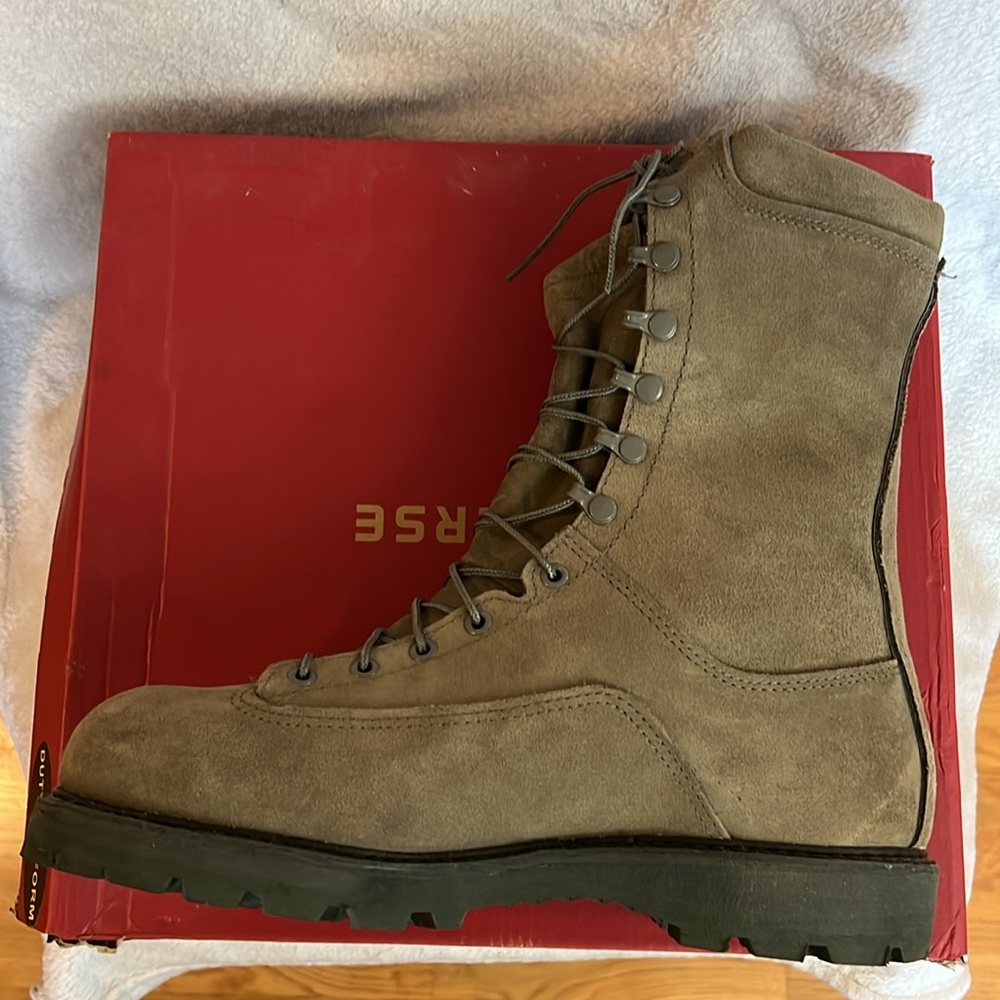 NEW MENS “MATTERHORN” Leather Tactical/Work Boots SIZE 9 WIDE Color Sage - Picture 6 of 7
